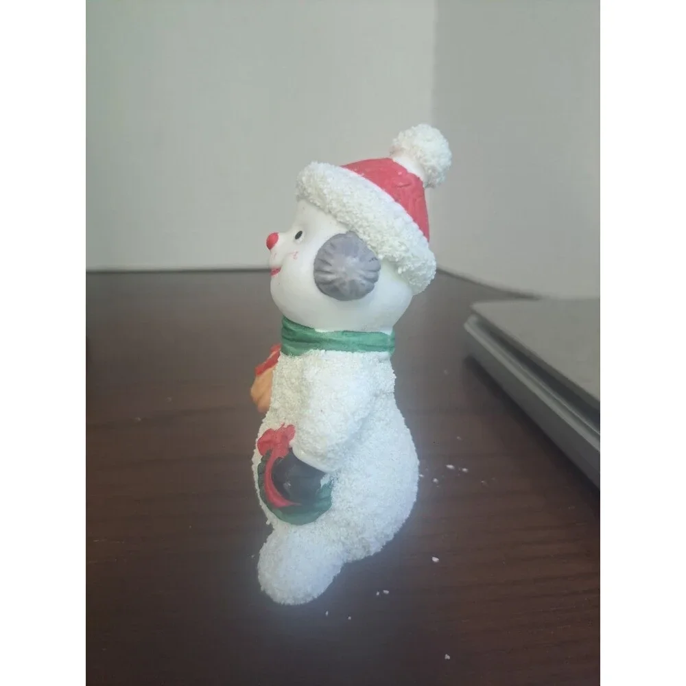 1990s Holiday Traditions Snowman With Sack Textured Finish